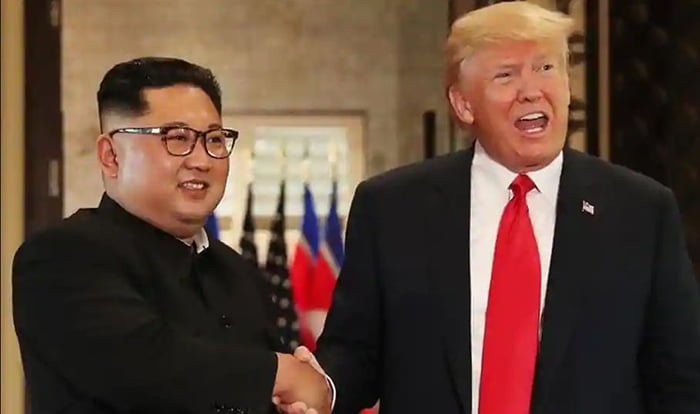 Trump with Kim
