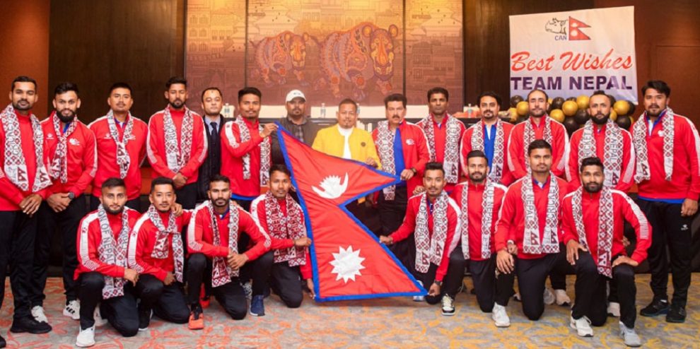 Nepali-cricket-team-vs-Namibia